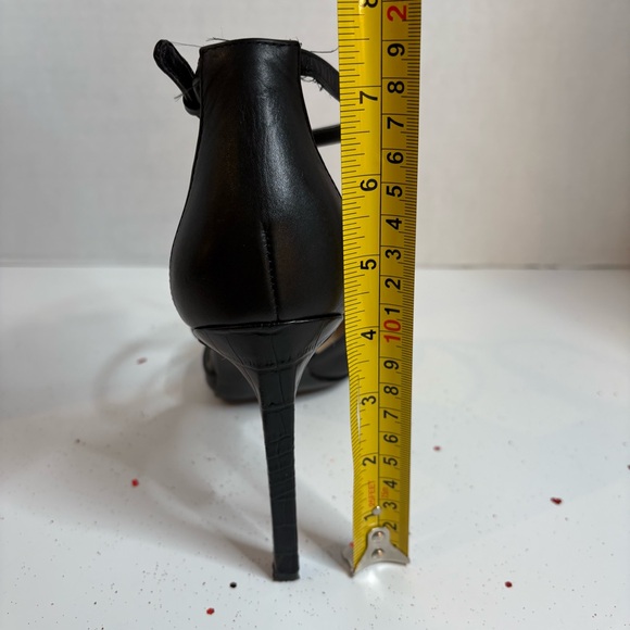 Nine West Black stiletto ankle strap Heels women’s size 10 - Picture 14 of 14